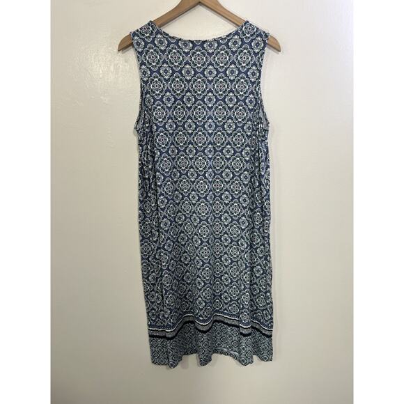 Boho Garden Resort Artsy Eclectic Dress 1X Plus Medallion Print Flowy Maximalist - Picture 2 of 14